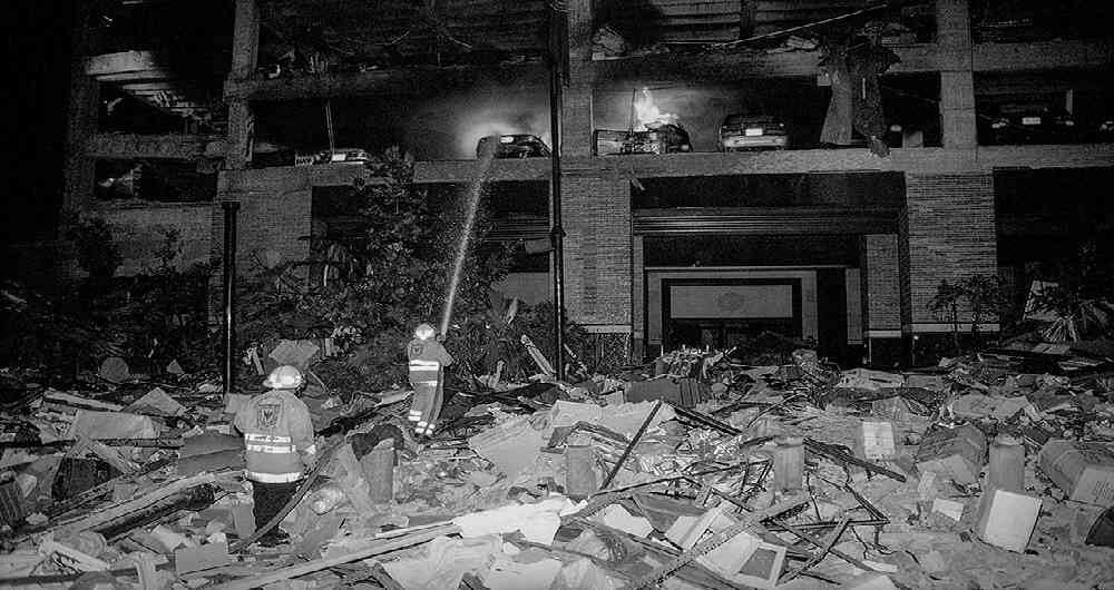 La edificación del Club quedó en ruinas. 