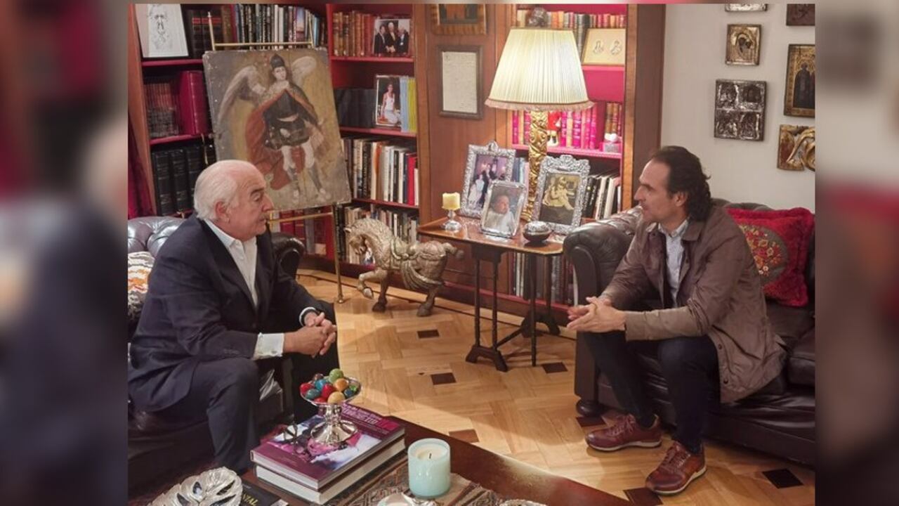 El encuentro entre Federico Gutiérrez y Andrés Pastrana.