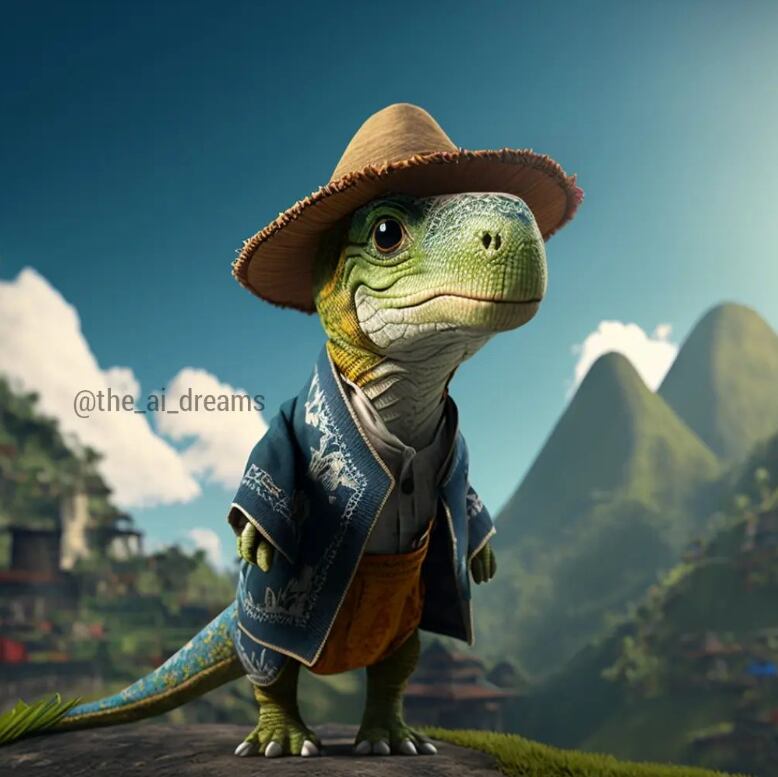 No solo profesiones, también han ilustrado a estos animales con trajes típicos de varios países del mundo.