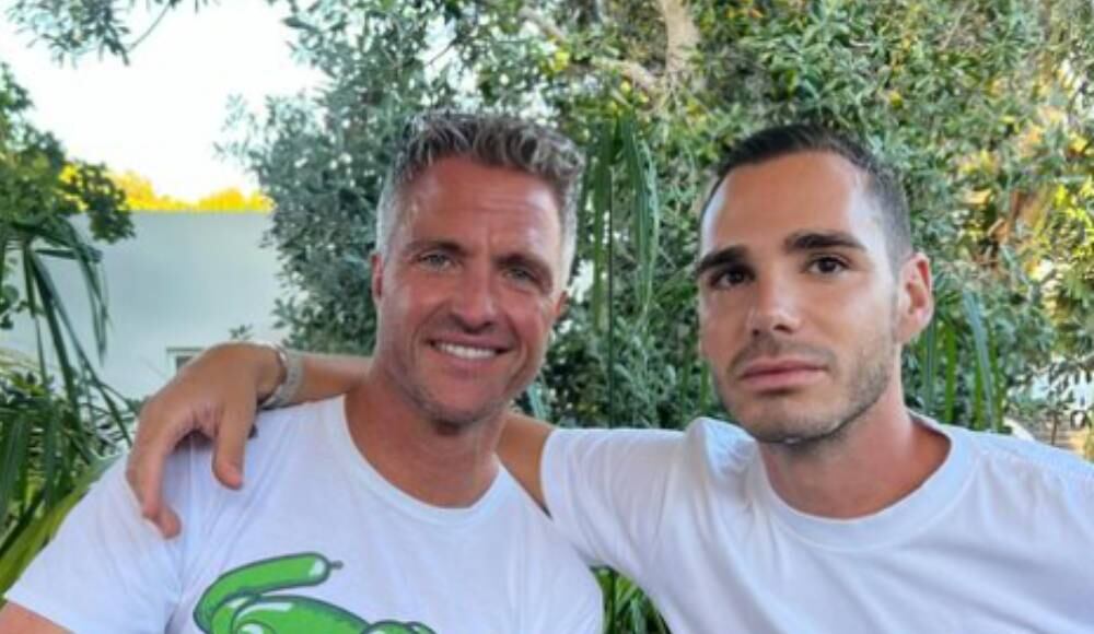 Rafl Schumacher y Ettiene, su pareja.