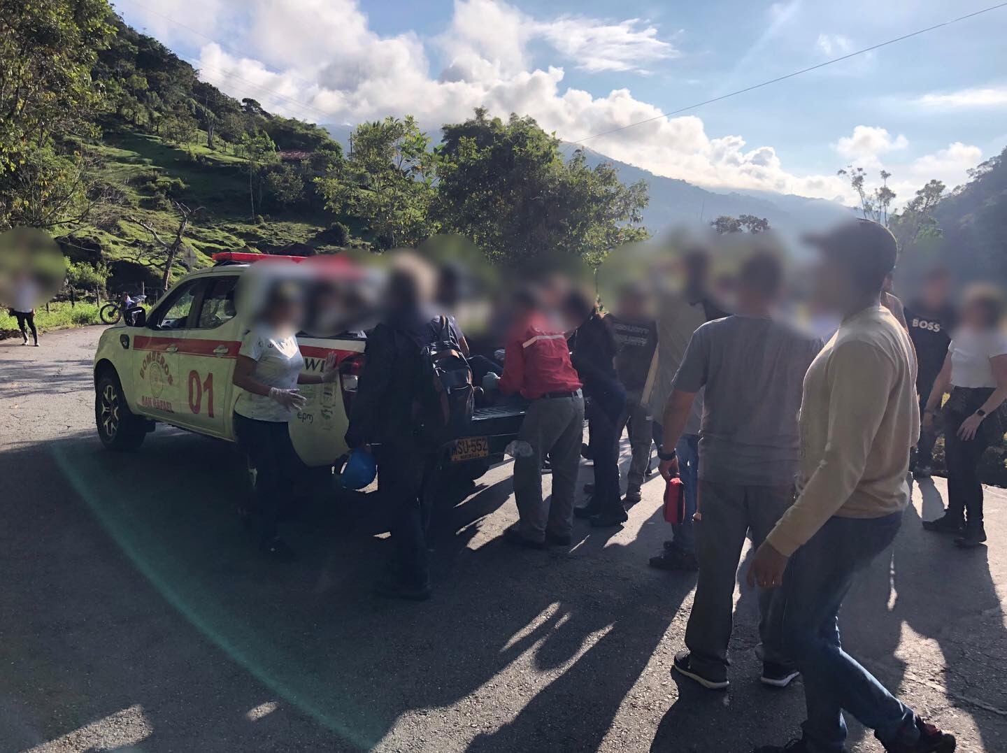 Los estudiantes se movilizaban en el bus hacia un sitio donde realizan sus prácticas