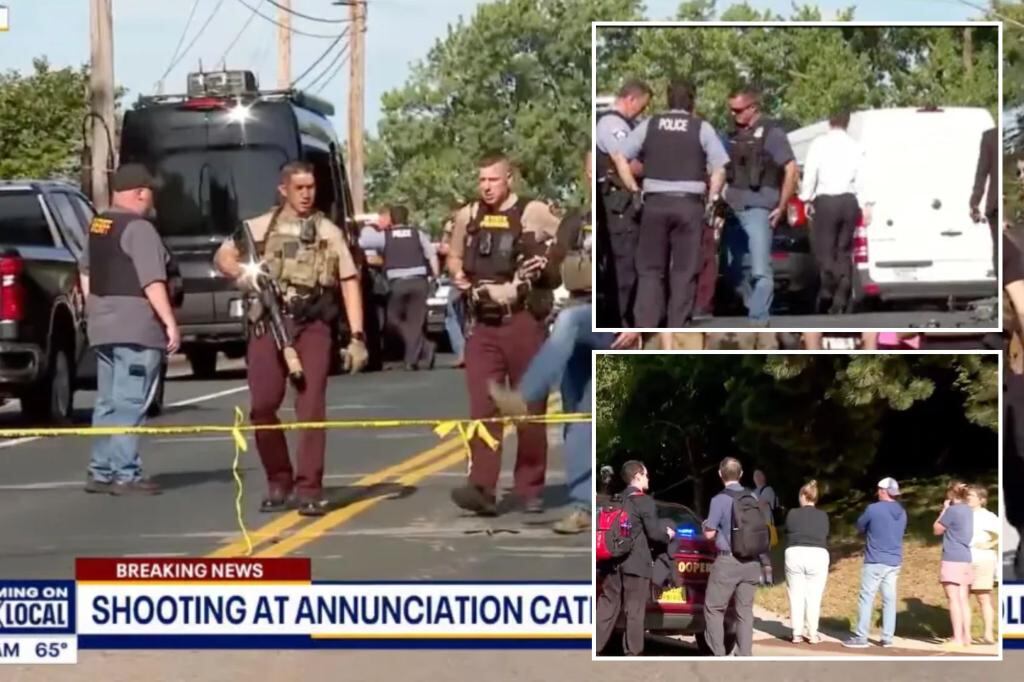 Las autoridades atienden el incidente en la escuela católica