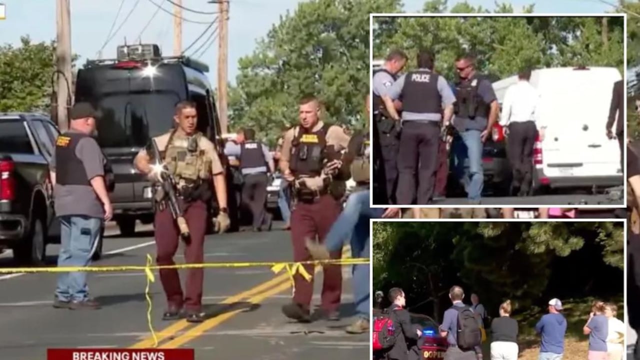 Las autoridades atienden el incidente en una escuela católica.