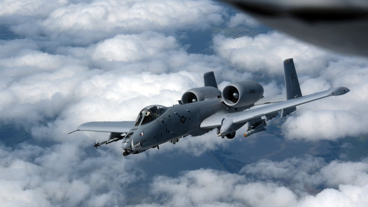 Un avión A-10 Thunderbolt II de la Fuerza Aérea de los Estados Unidos.