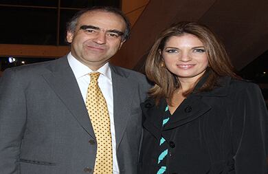 Fidel Cano y Alexandra Pumarejo.