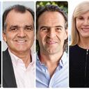 Álex Char, Enrique Peñalosa, Óscar Zuluaga, Fico Gutiérrez y Dilian Francisca Toro