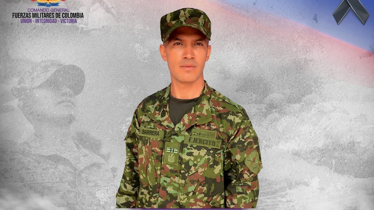 Soldado profesional Gilberto Barrera Fernández.