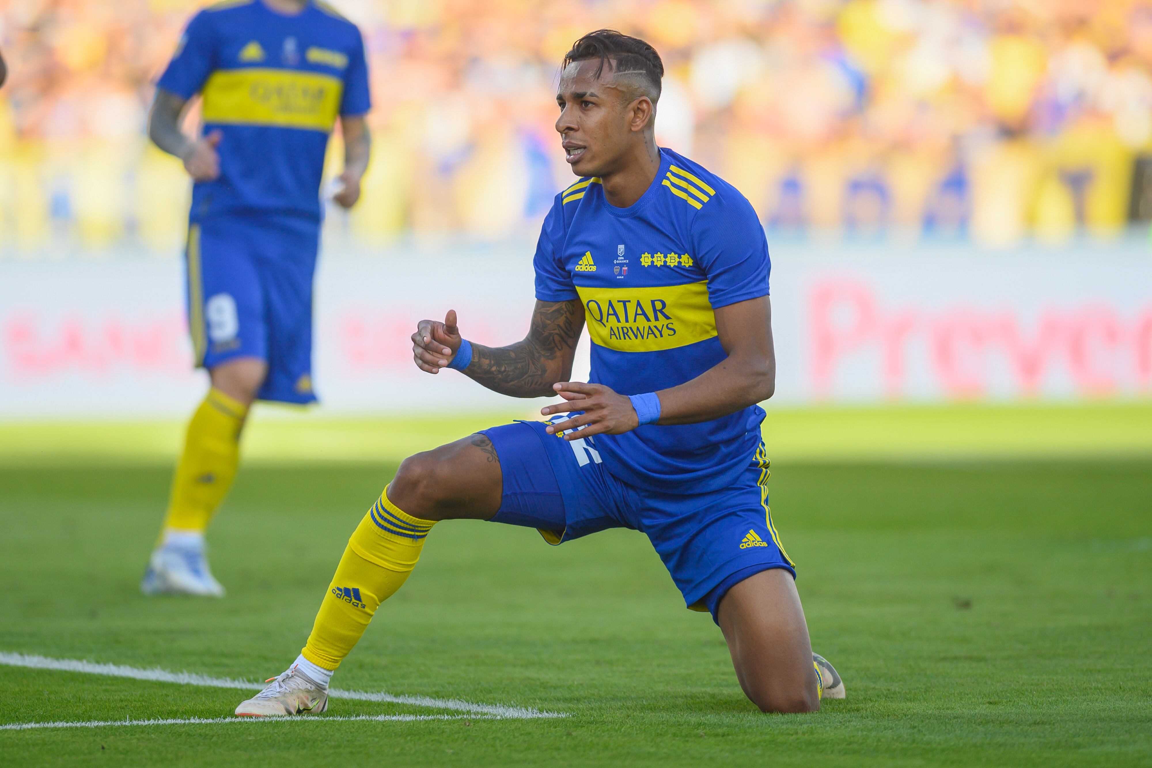 Sebastián Villa en la final contra Tigre.