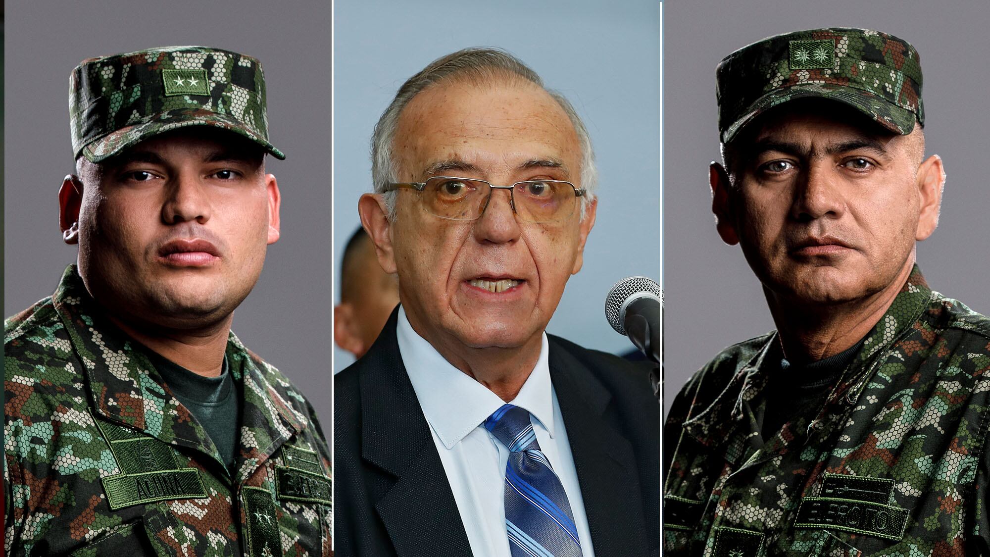 Ministró defensa Ivan Velasquez General Rojas teniente Acuña