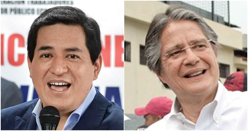 Andrés Arauz y Guillermo Lasso.