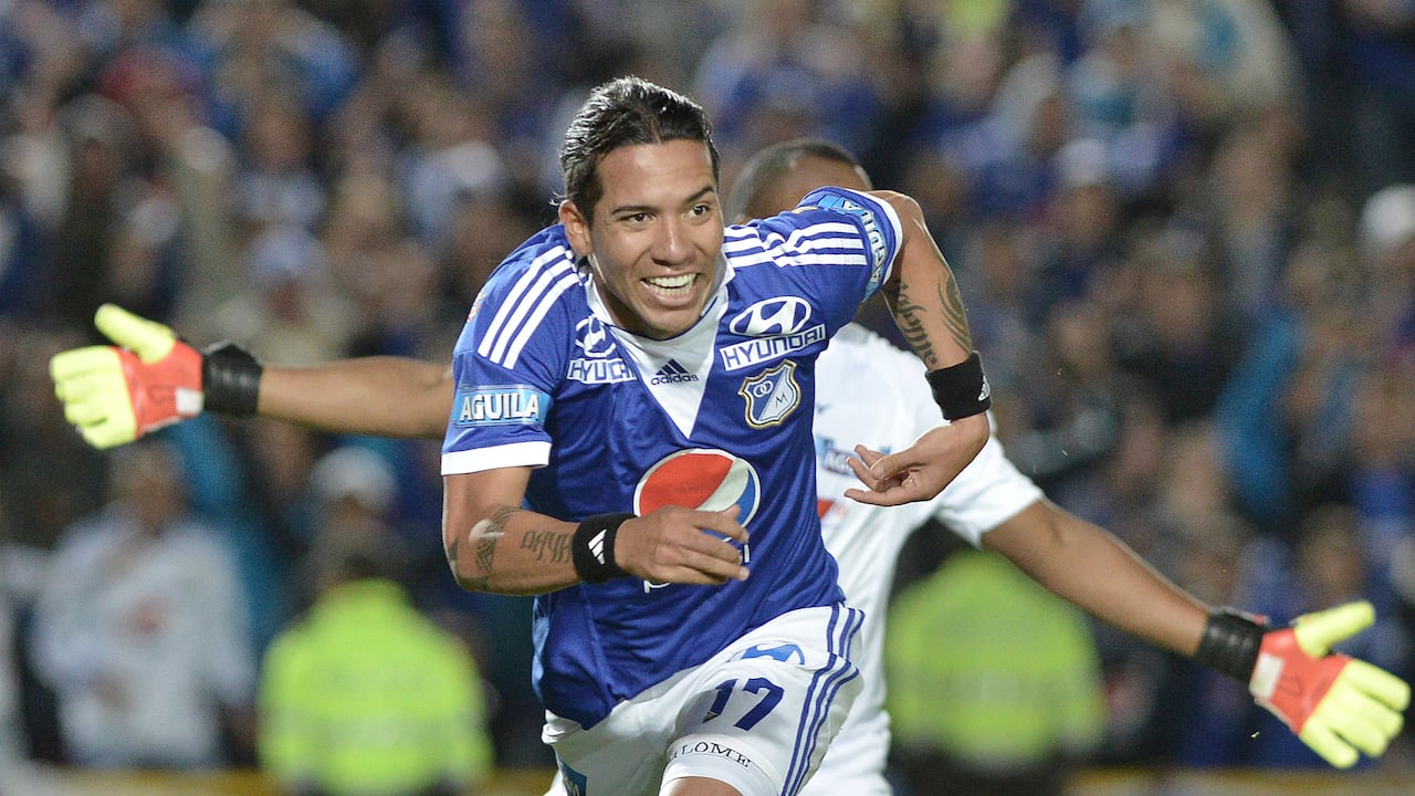 Dayro Moreno vistió la camiseta de Millonarios entre 2012 y 2014