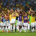 Selección Colombia celebraba el pase a cuartos de final en Brasil 2014