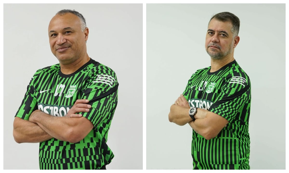 William Amaral, técnico de Nacional y Caio Mello, asistente