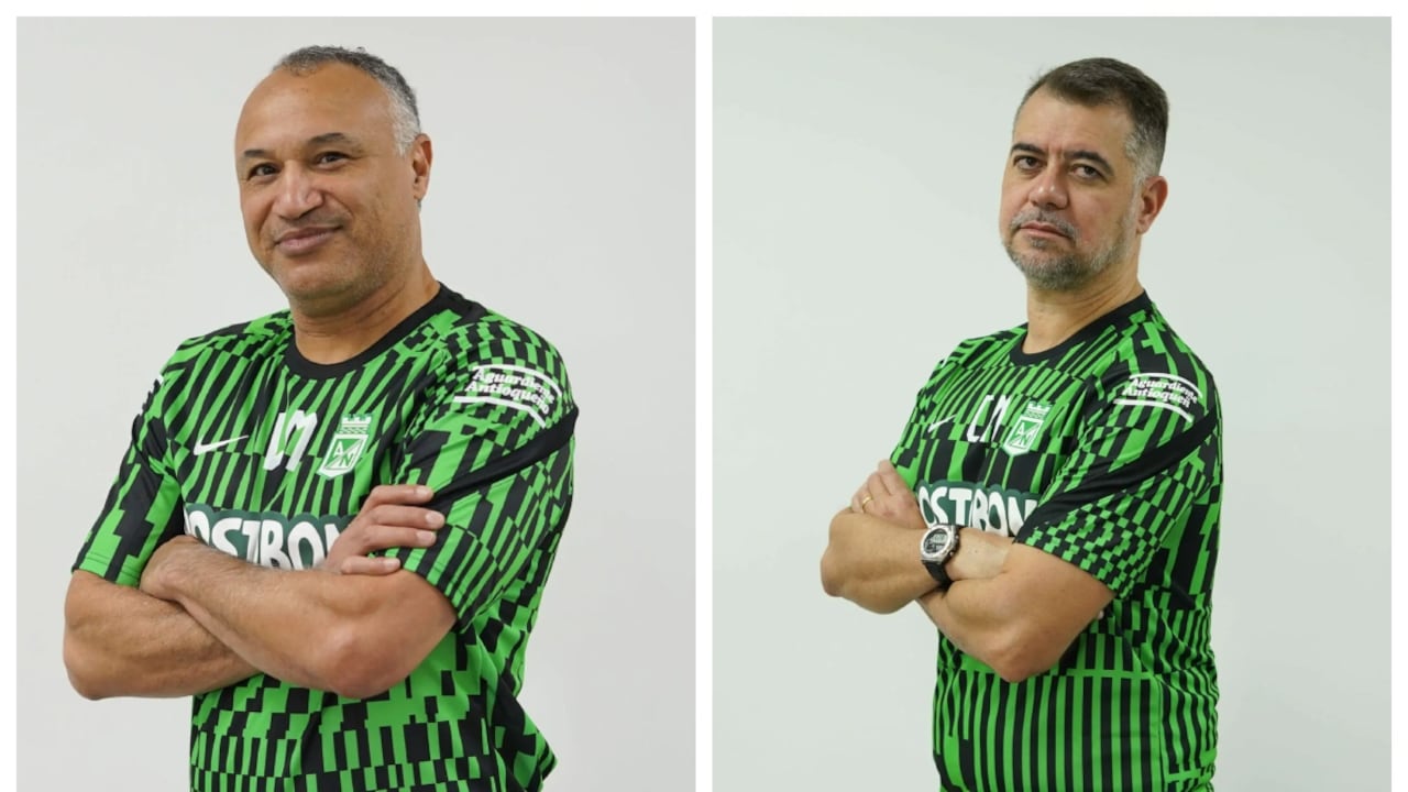 William Amaral, técnico de Nacional, y Caio Mello, asistente