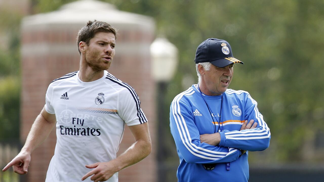 Xabi Alonso fue dirigido por Carlo Ancelotti en el Real Madrid