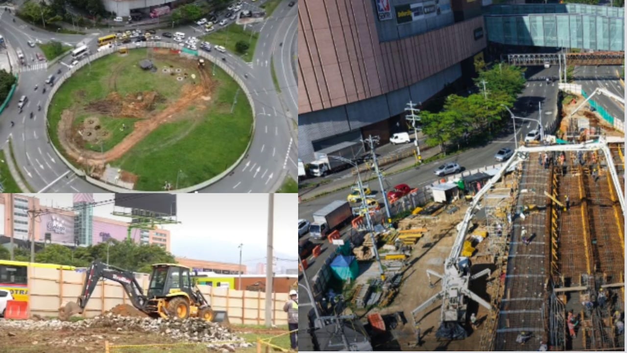 Las obras del intercambio vial de Mayorca generan cambios temporales en la movilidad del sur de Antioquia.