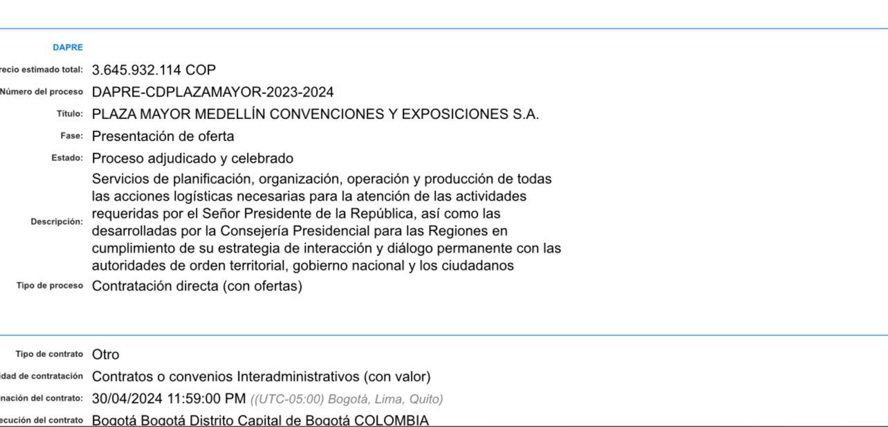 Contrato Presidencia