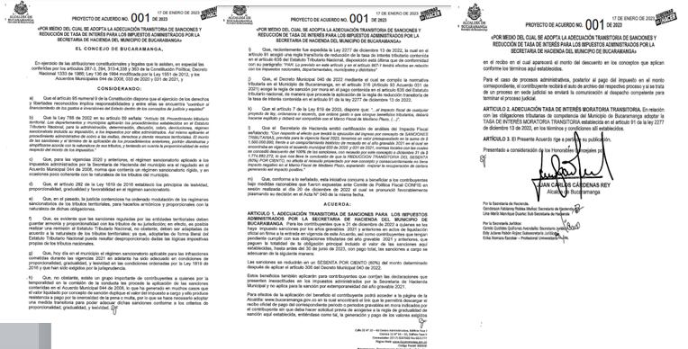 El proyecto reduce hasta en un  60% el valor de la sanción.