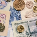 Rublo, moneda rusa - Foto de referencia