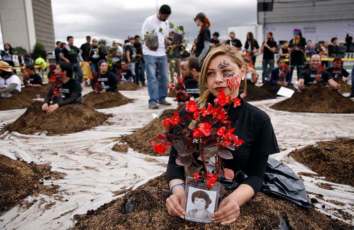 Andrea Bautista. Sobrina de Nydia Erika Bautista que es un símbolo de lucha contra la desaparición forzada. Foto: León Darío Peláez / SEMANA 