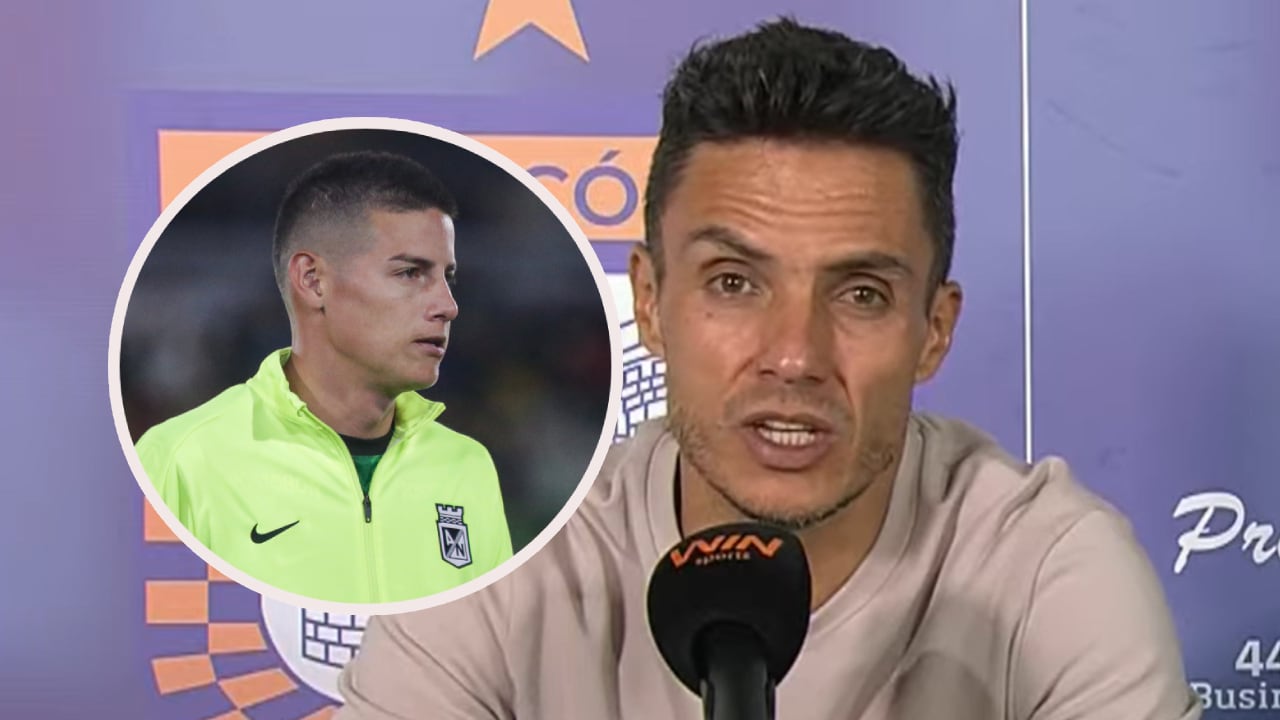 Lucas González, técnico de Atlético Nacional, habló sobre la ausencia de James y otros titulares.