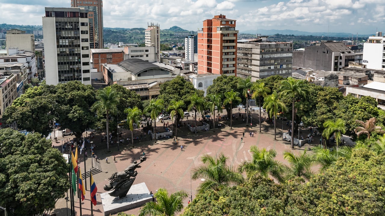 Plaza de Bolívar en la ciudad de Pereira.