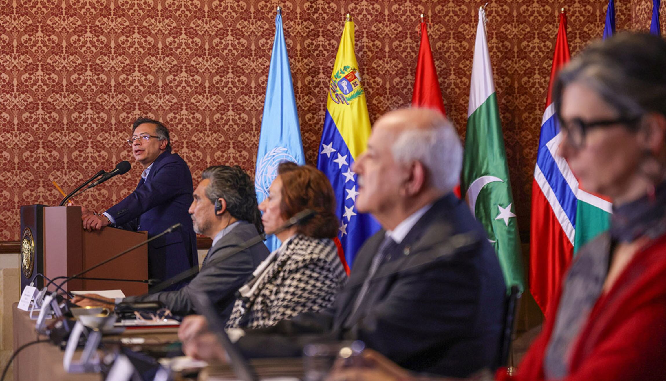 El presidente de la República arremetió contra Israel en su discurso