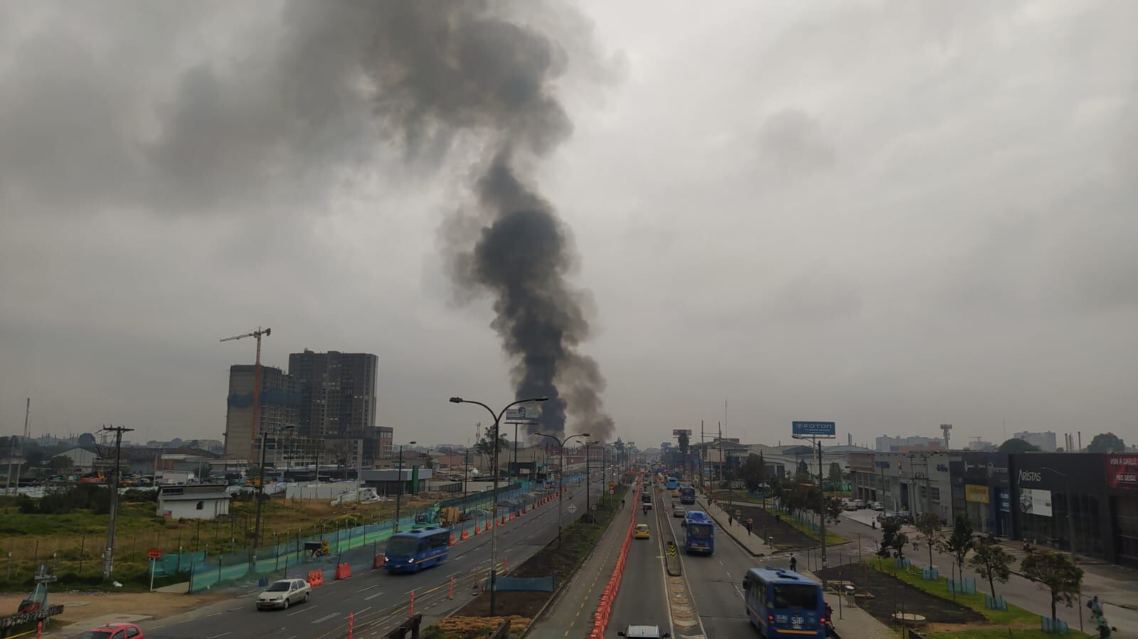 Incendio en Bogotá