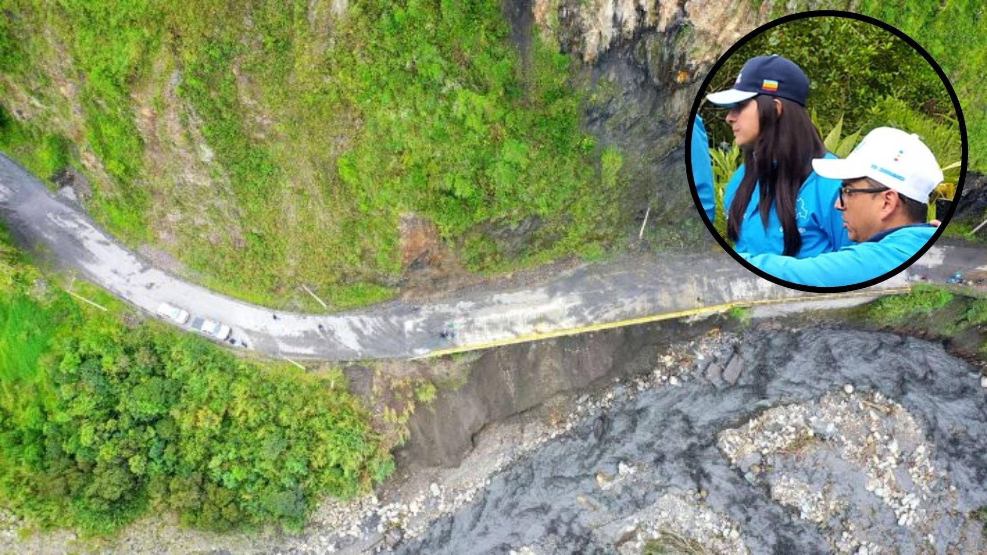La Gobernación de Cundinamarca desplegó maquinaria amarilla, carrotanques y equipos técnicos para atender la emergencia en cinco sectores rurales de Quetame. Como parte de la respuesta, la UAEGRD coordina un plan integral que contempla la instalación de un puente militar, el suministro de agua potable y el monitoreo permanente de las laderas.