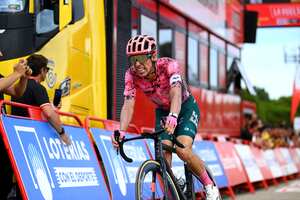Rigoberto Urán, ciclista colombiano, durante una de las etapas de la Vuelta a España 2022.