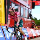 Rigoberto Urán, ciclista colombiano, durante una de las etapas de la Vuelta a España 2022.