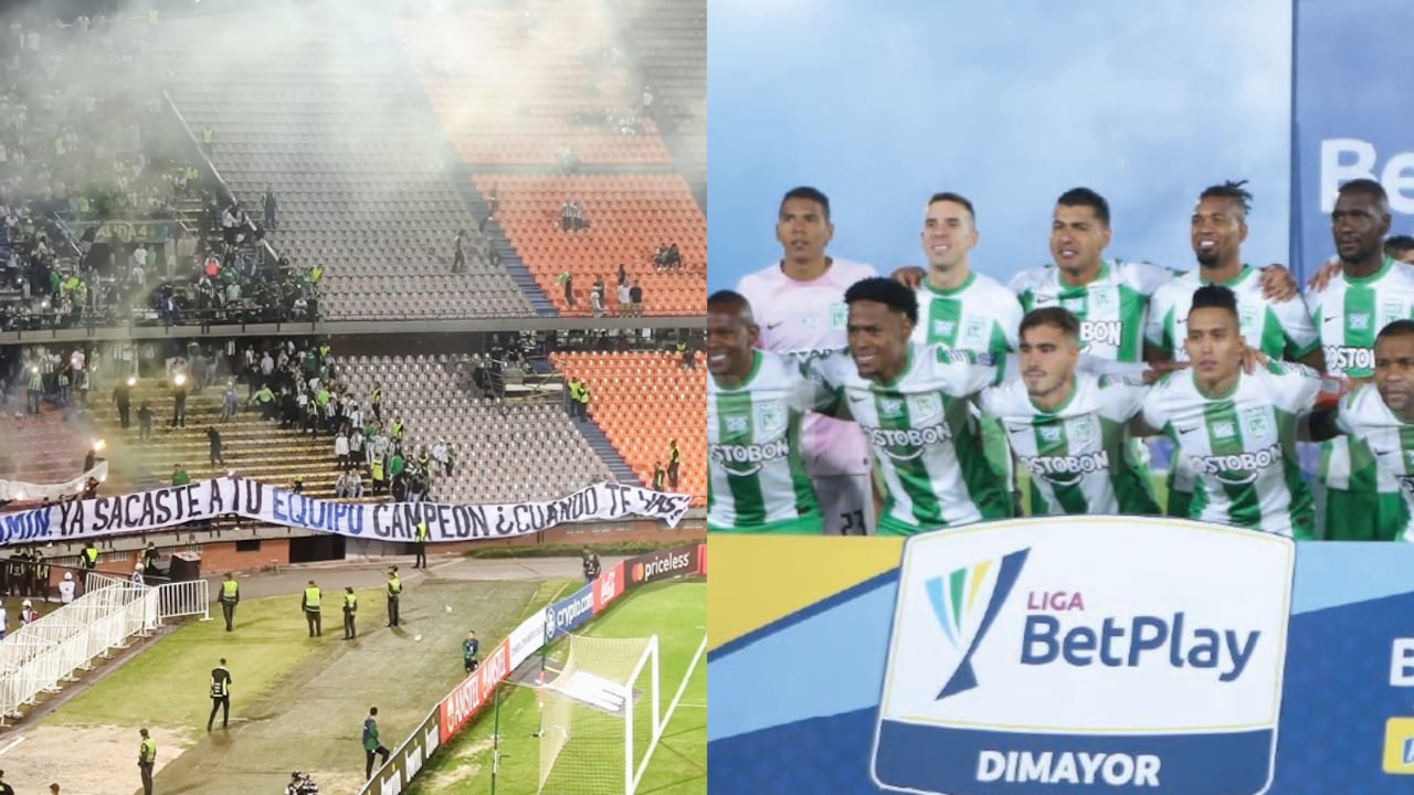 La protesta de los hinchas de Nacional contra la directiva.