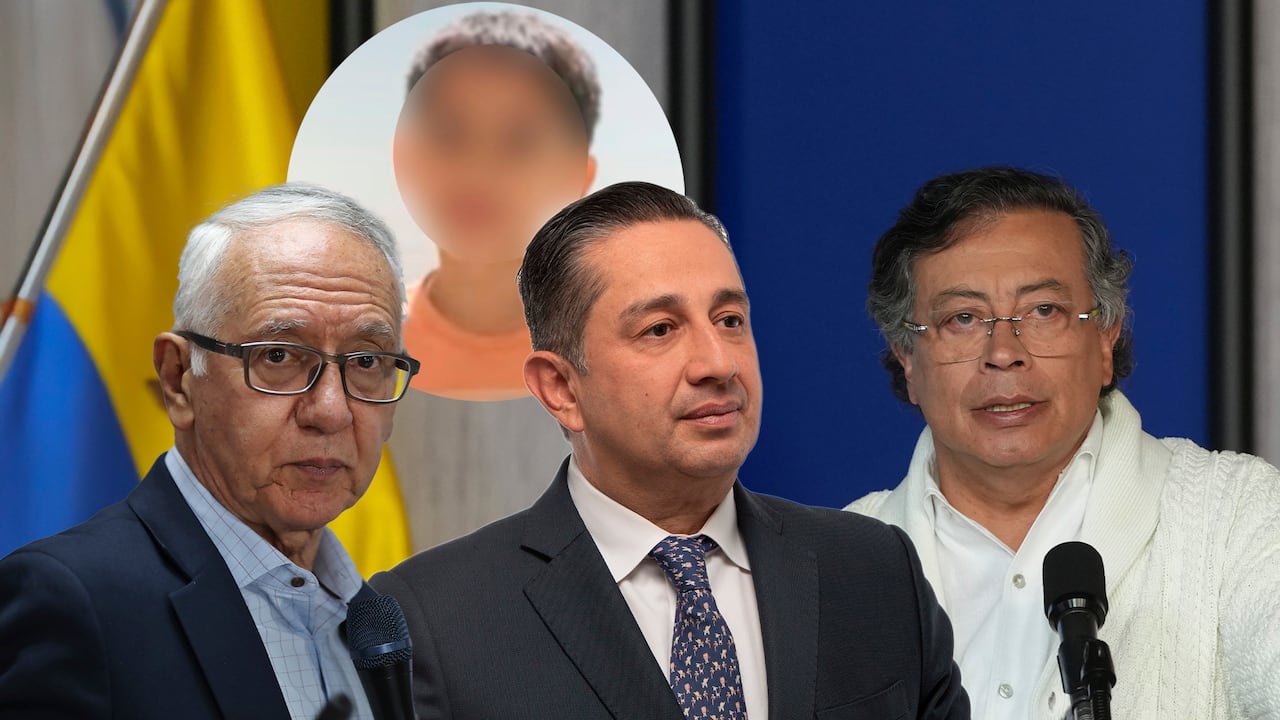 El niño Kevin Acosta, Guillermo Alfonso Jaramillo, el representante Julio César Triana y el presidente Gustavo Petro.