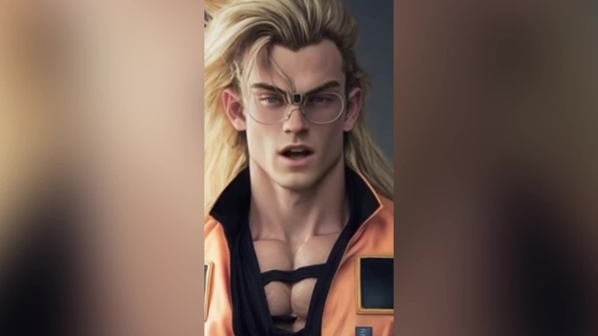 Goku como modelo de Balenciaga.