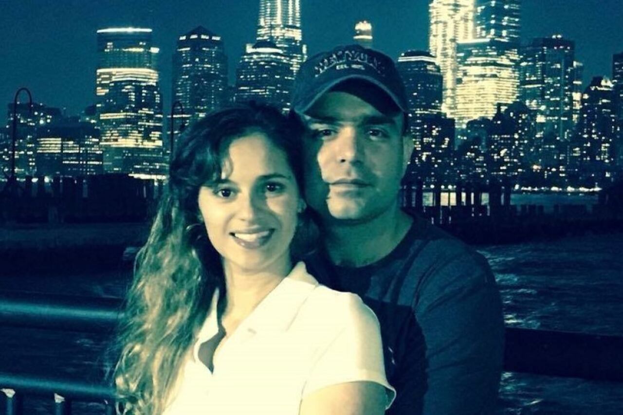 Andrea y su esposo y principal sospechoso del crimen.