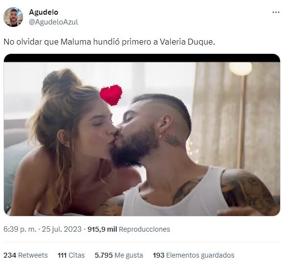 Foto: Twitter @AgudeloAzul.