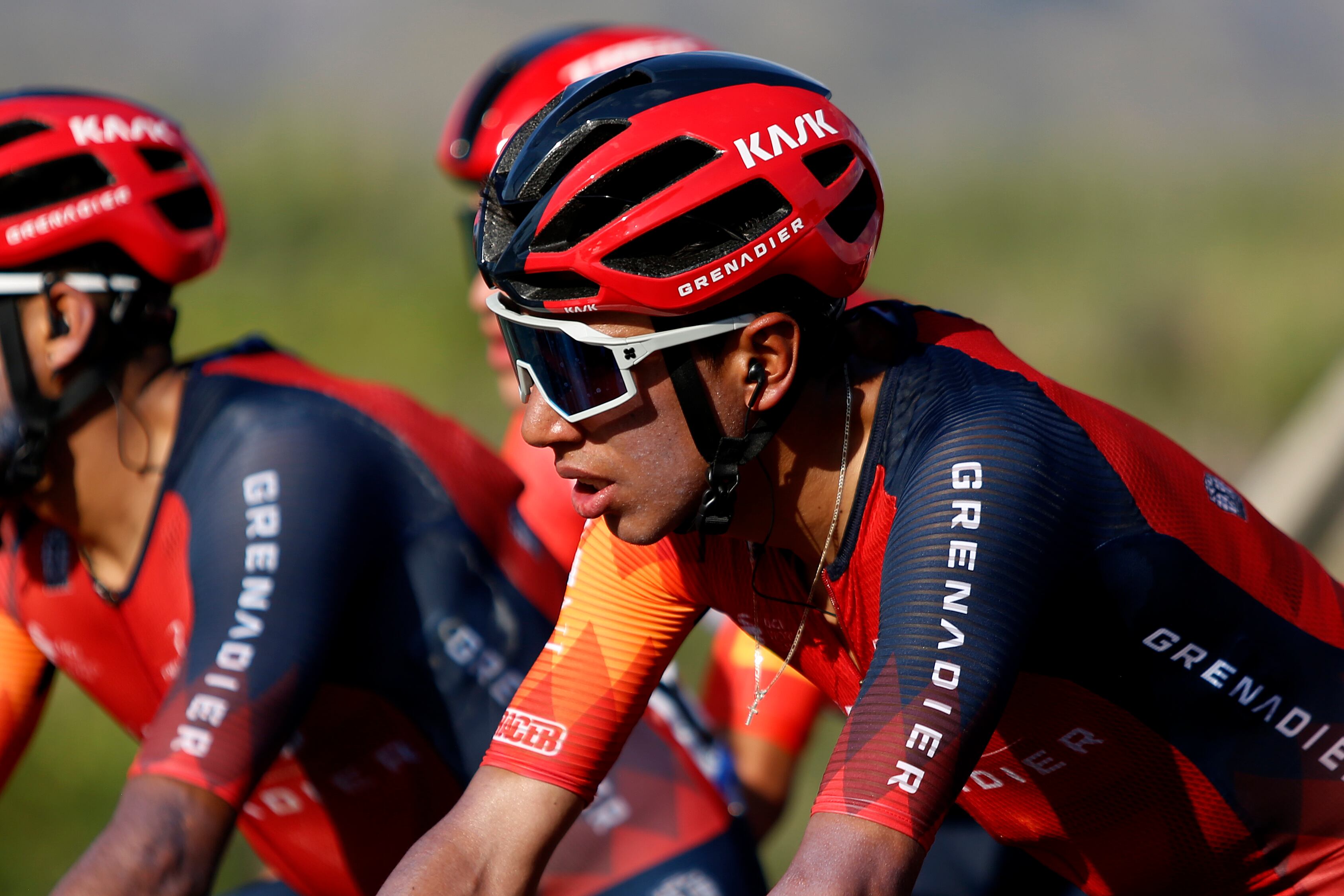 SAN JUAN, ARGENTINA - JANUARY 22: Egan Arley Bernal Gomez of Colombia and INEOS Grenadiers competes during the 39th Vuelta a San Juan International 2023, Stage 1 a 143,9km stage from San Juan to San Juan on January 22, 2023 in San Juan, Argentina. (Photo by Maximiliano Blanco/Getty Images)