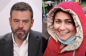 Carlos Fernando Galán y Yulixa Toloza.