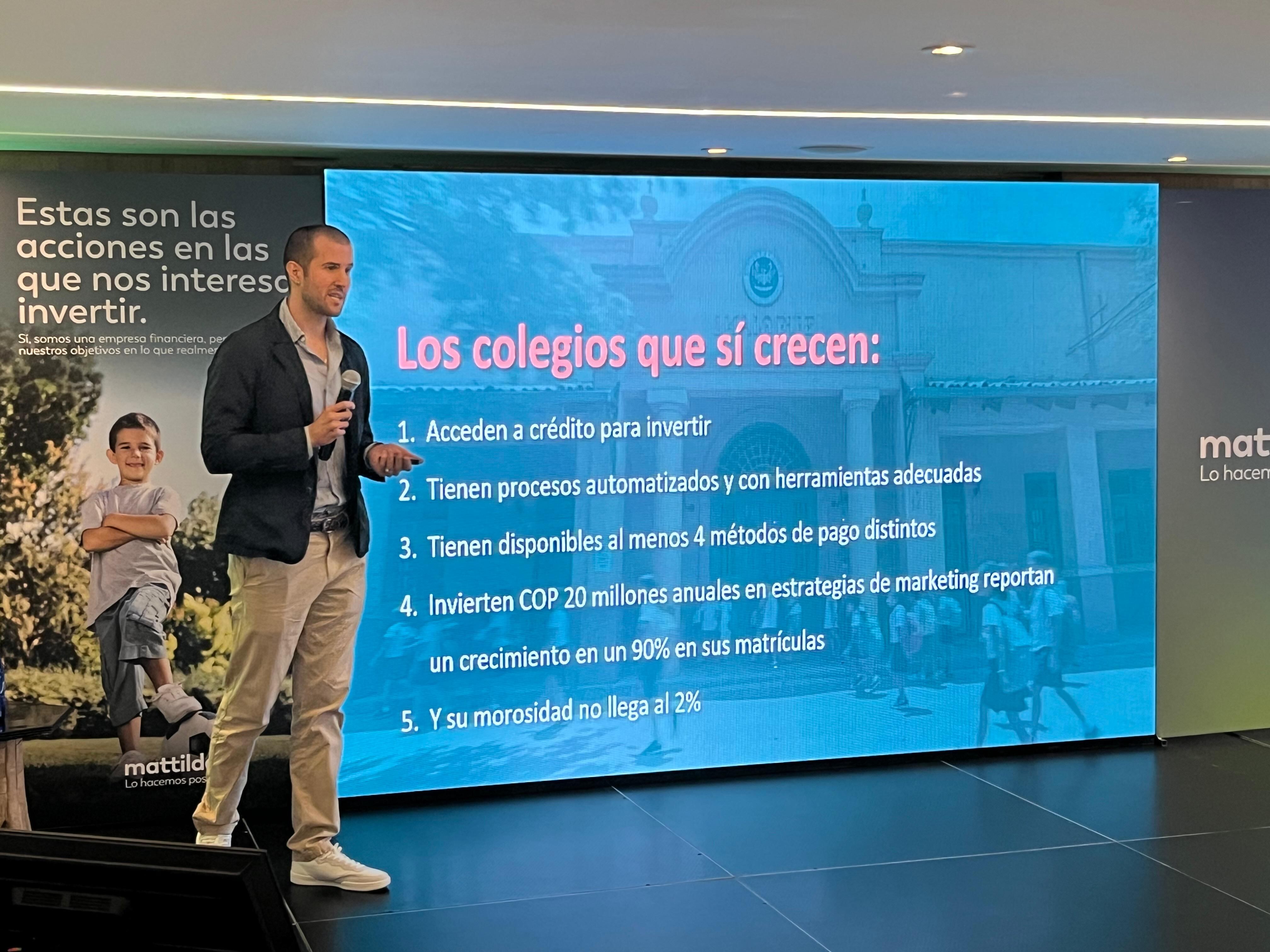 José David Tena durante la presentación del informe "Educación en cifras".