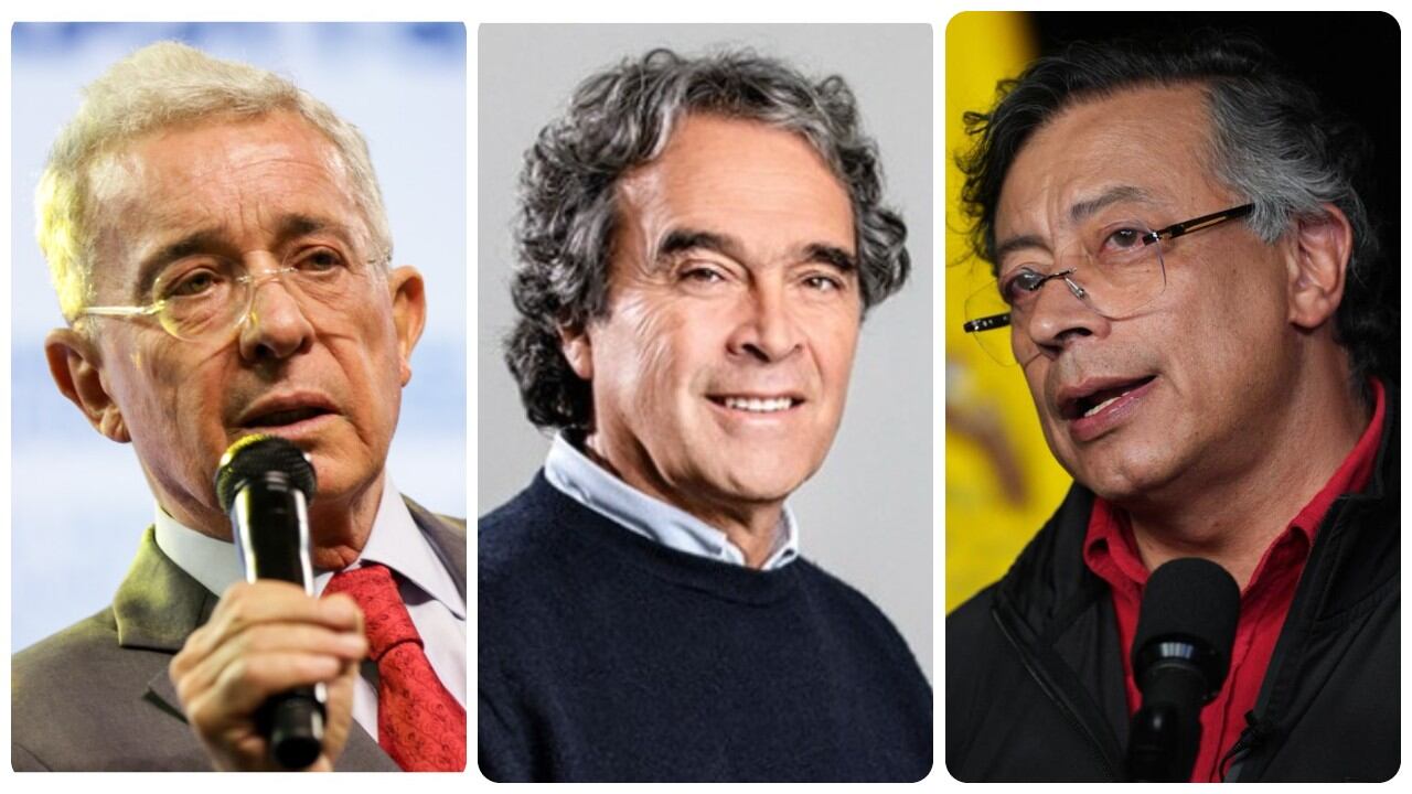 Álvaro Uribe, Sergio Fajardo y Gustavo Petro