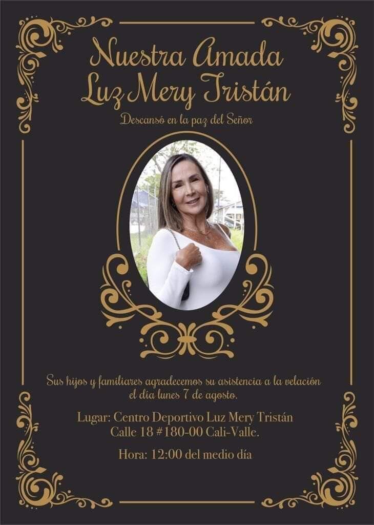 Velación Luz Mery Tristán.