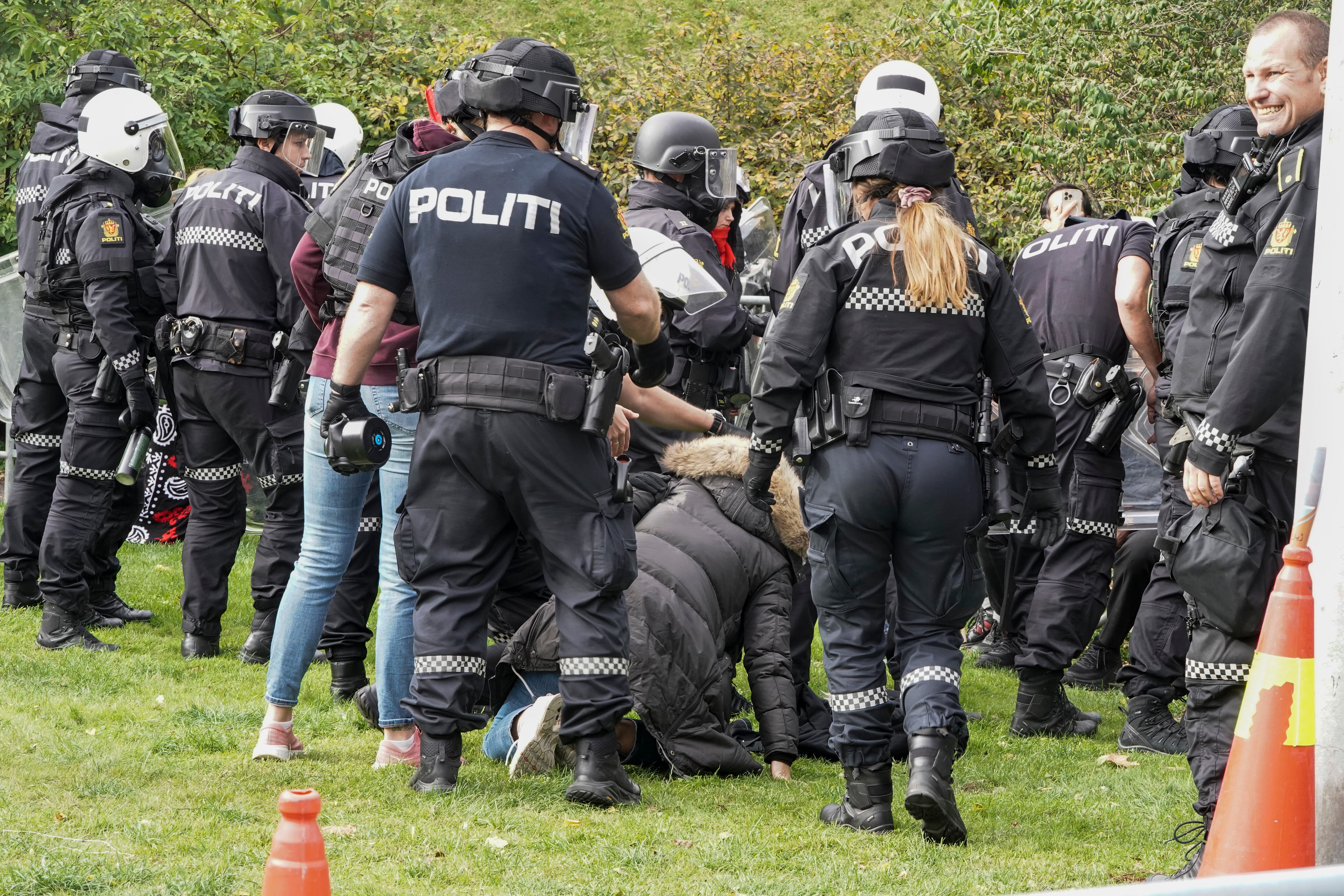 Manifestaciones embajada de Irán en Oslo