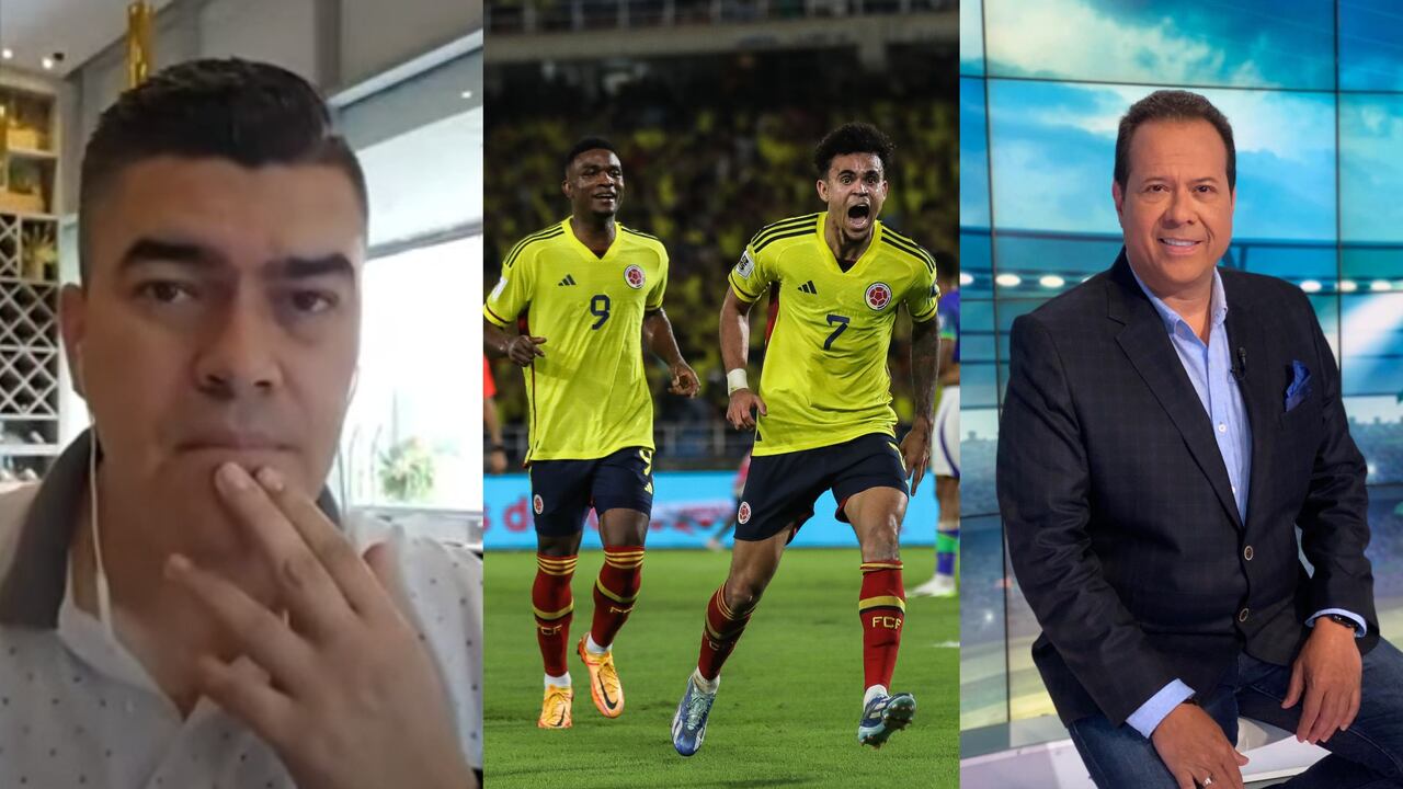 Eduardo Luis reemplazó a Javier Fernández en la narración del partido entre Colombia y Brasil.