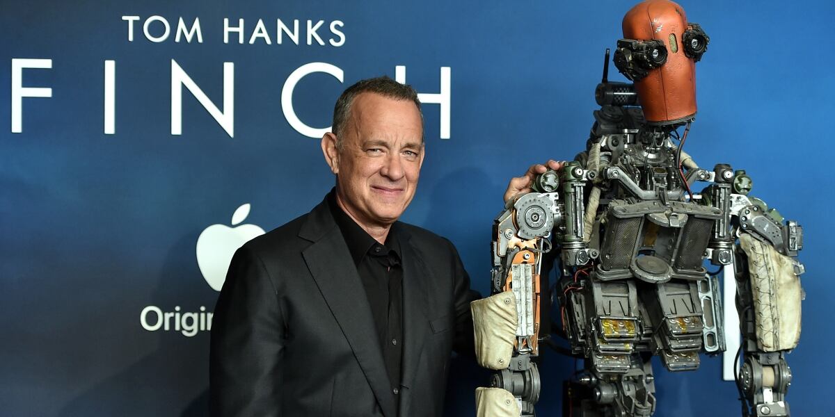 Tom Hanks en la presentación de la película Finch