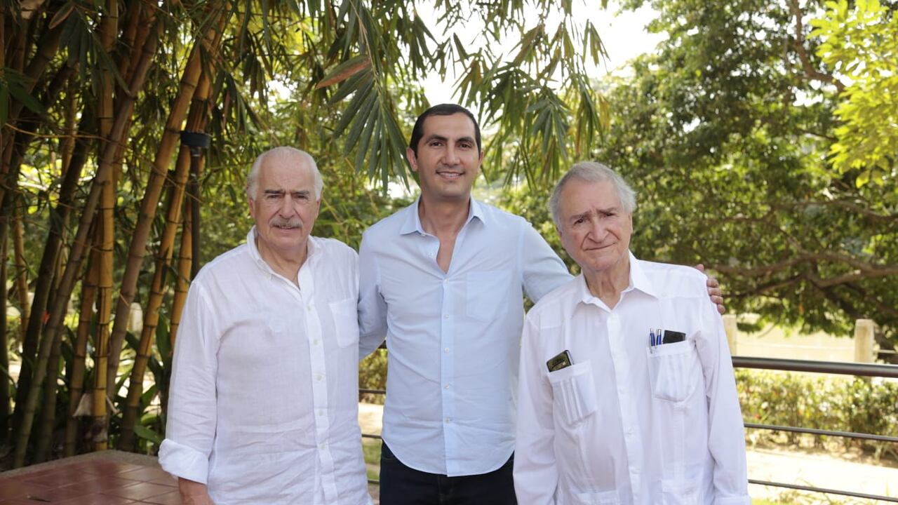 Andrés Pastrana y el actual presidente del Partido Conservador, Omar Yepes Álzate.