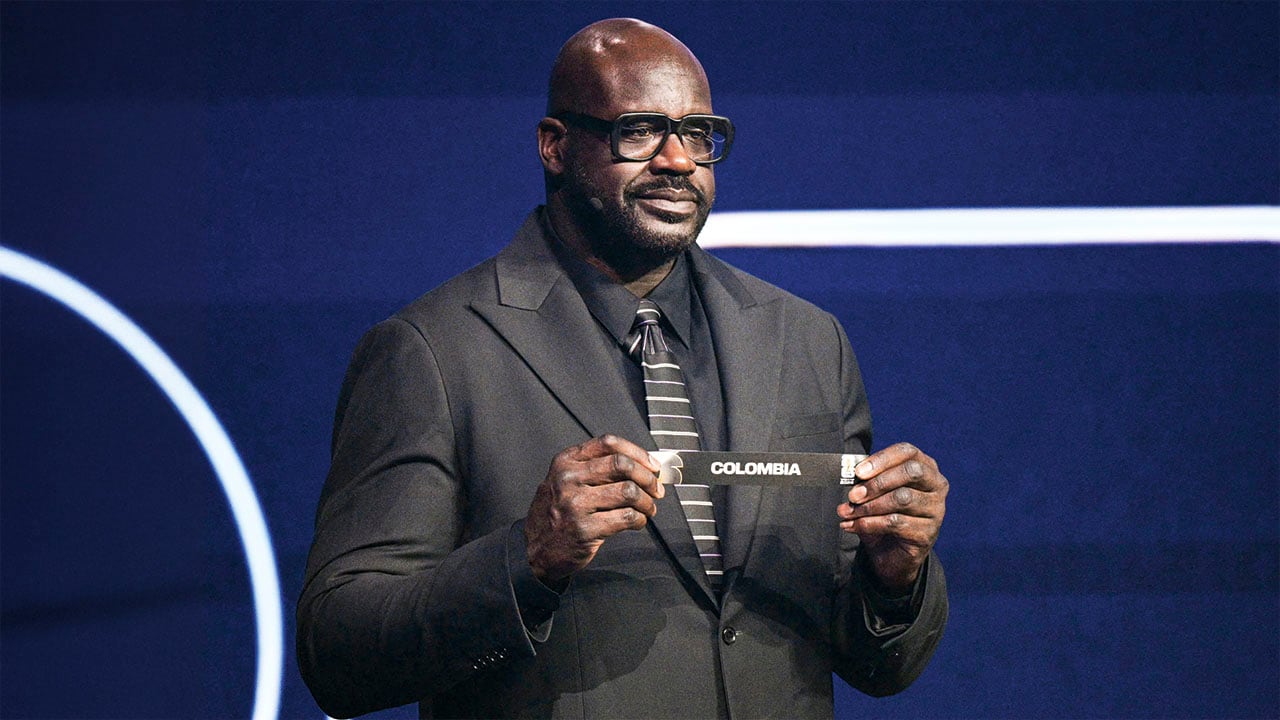Shaquille O’Neal sacó el papel con el nombre de Colombia para ser incluida en el grupo K de la competencia. El reencuentro de James y Cristiano en la cancha es el más esperado.
