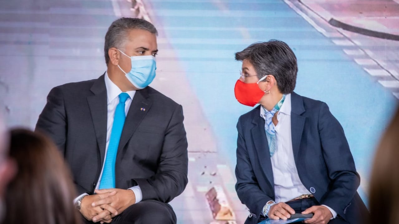 Alcaldesa Claudia López y Presidente Iván Duque se vuelven a encontrar luego de meses de distanciamiento.