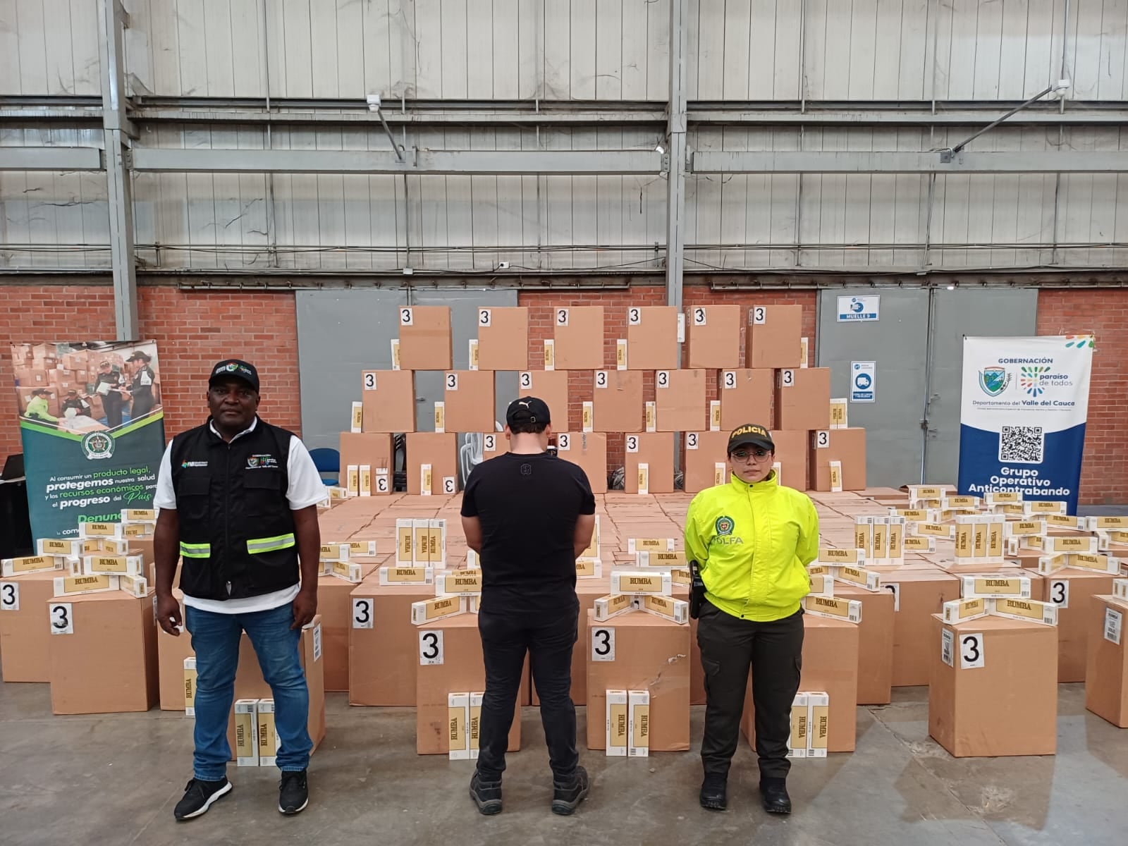 El cargamento fue enviado Yumbo y tenía como destino el municipio de Jamundí, Valle del Cauca.