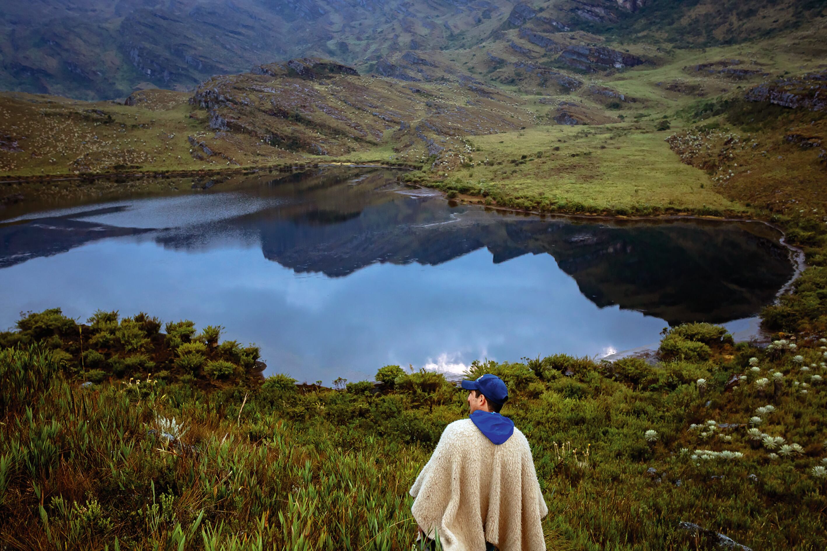 El 70 por ciento de los colombianos se
beneficia del agua que proviene de los
páramos. En la foto, el extraordinario
páramo de Ocetá, Boyacá.