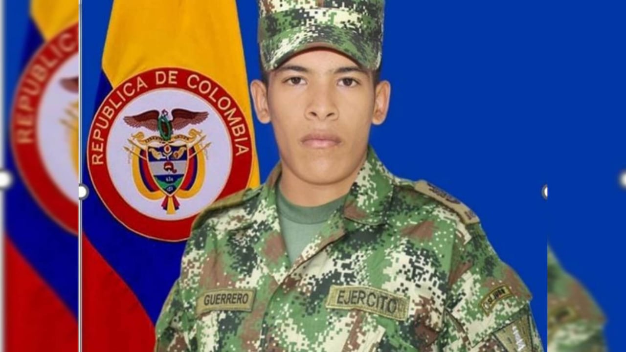 El soldado fue identificado como Brayan Guerrero López.
